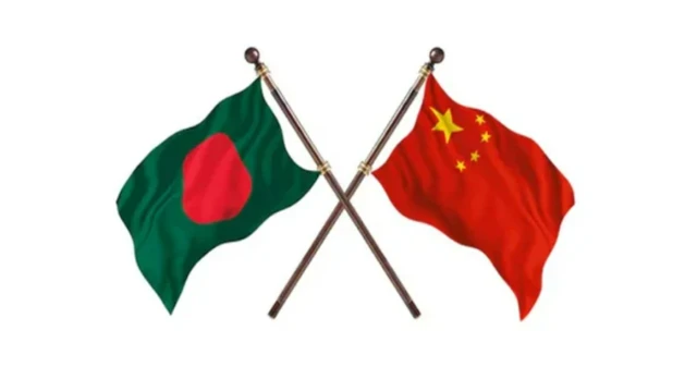 বাংলাদেশ ও চীনের পতাকা
