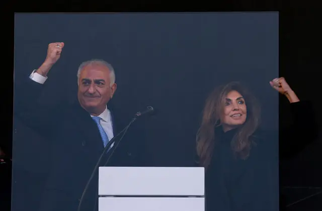 شاهزاده رضا پهلوی و همسرش