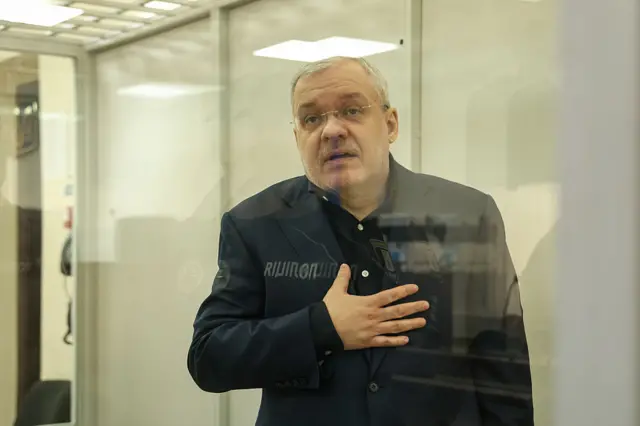 Герман Галущенко во время суда