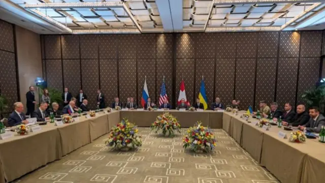 रूसी, अमेरिकी और यूक्रेनी प्रतिनिधि मंगलवार और बुधवार को जिनेवा में मिले.
