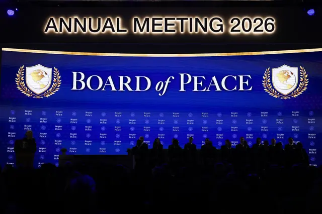 اجتماع مجلس السلام في دافوس في 22 يناير/كانون الثاني