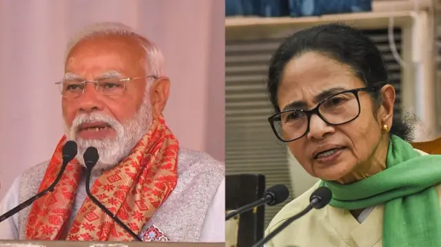 नरेंद्र मोदी और ममता बनर्जी