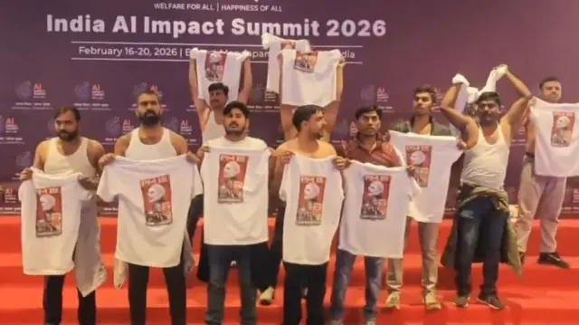 यूथ कांग्रेस के कार्यकर्ता