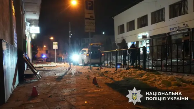 На месте взрыва во Львове