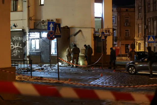 На месте взрывов во Львове