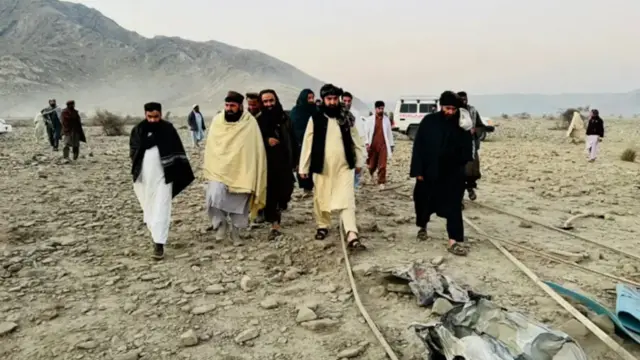 آثار حمله هوایی پاکستان در بهسود ننگرهار