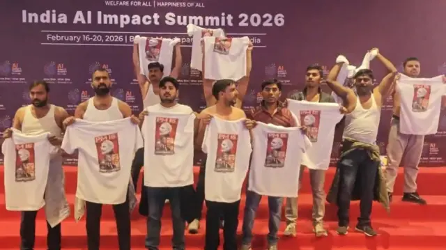 यूथ कांग्रेस के कार्यकर्ता