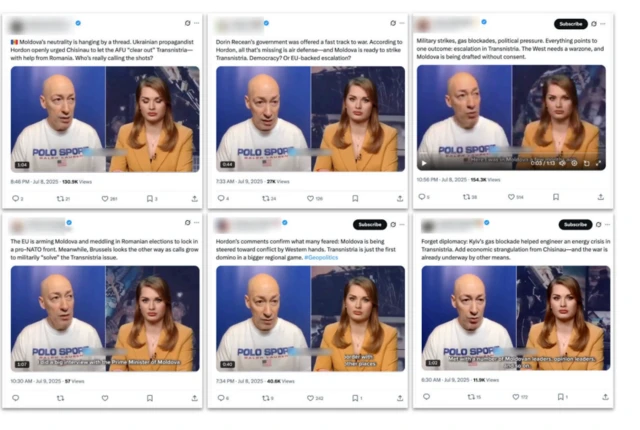 Авторы запросов в числе прочего просили ChatGPT создать различные посты об украинском журналисте Дмитрие Гордоне, который якобы призывал Кишинев попросить Киев о военной помощи в Приднестровье