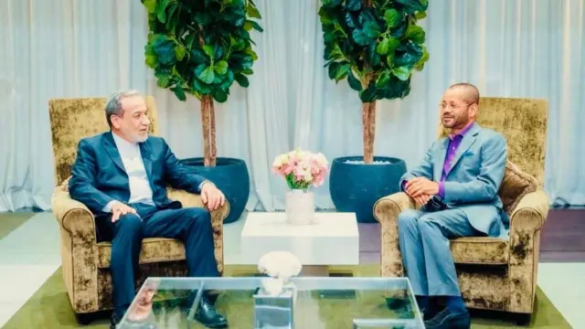 دیدار شب گذشته عباس عراقچی، وزیر خارجه ایران با بدر بوسعیدی، وزیر خارجه عمان