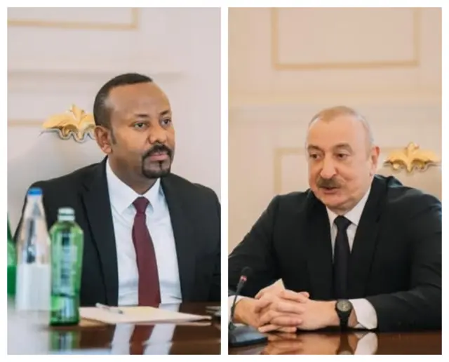 MM Abiy Ahmad fi pirezidantiin Azarbaajaan Iilihaam Aliyeev
