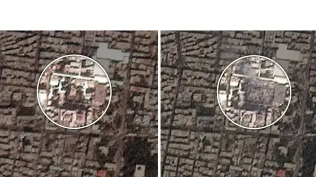 Imagen satelital muestra la oficina del líder supremo de Irán