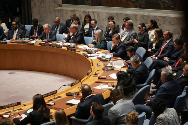 Una reunión del Consejo de Seguridad de la ONU en Nueva Yorl