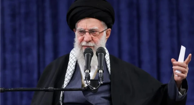 Khamenei giving speech