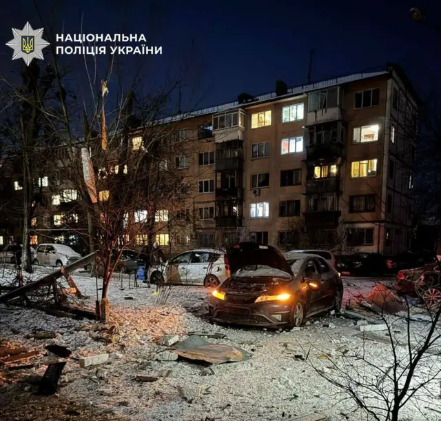 Последствия атаки в Киеве