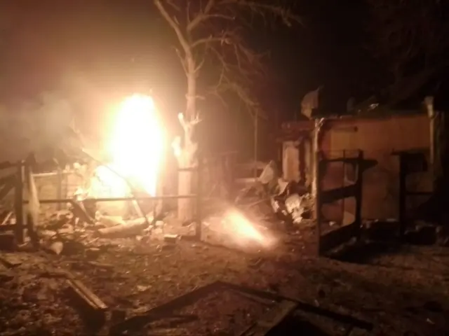 Ганжа опубликовал фото последствий атаки