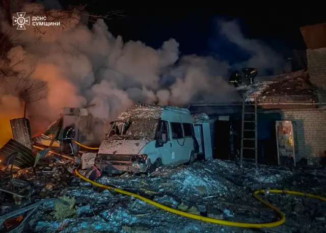 Пожар в одном из районов Сумской области