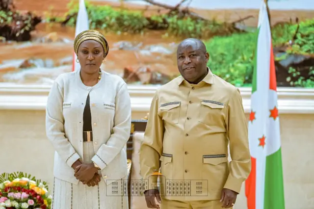 Prezida Ndayishimiye arikumwe na Hon. Fatuma Muhamed