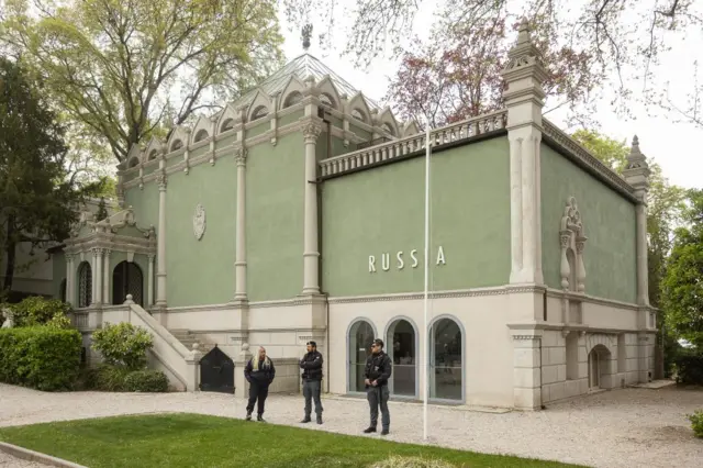 Закрытый павильон России на 59-й Венецианской биеннале — La Biennale di Venezia, Международной художественной выставке, четверг, 21 апреля 2022 года