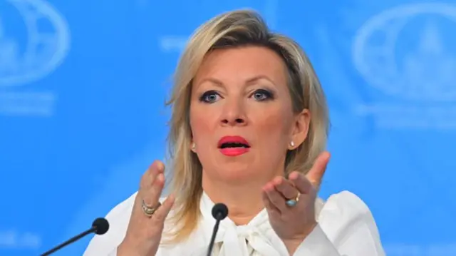 रूसी विदेश मंत्रालय की प्रवक्ता मारिया ज़ाखारोवा