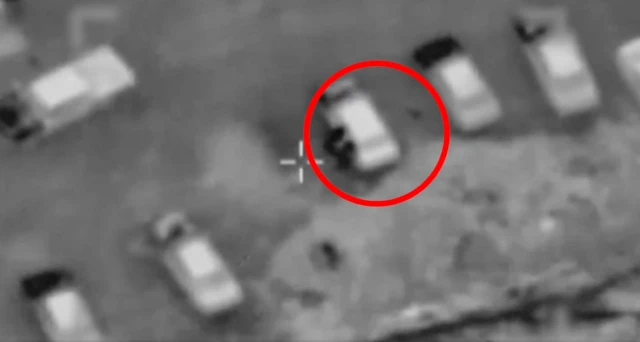 تصویر هوایی حمله به ایست بازرسی در تهران