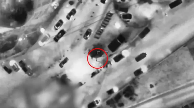 تصویر هوایی حمله به ایست بازرسی در تهران