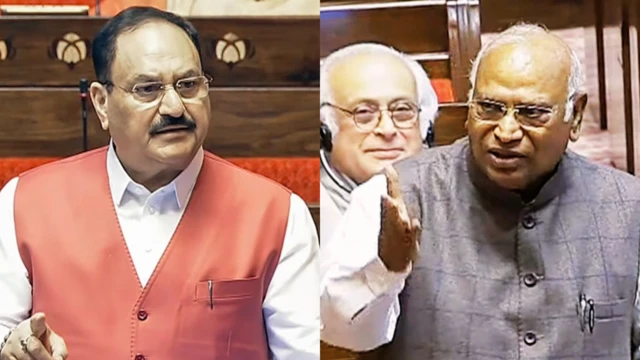 जेपी नड्डा और मल्लिकार्जुन खड़गे
