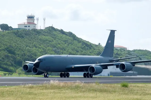 Một máy bay Boeing KC-135 Stratotanker thuộc Không quân Mỹ, loại máy bay liên quan đến sự cố này