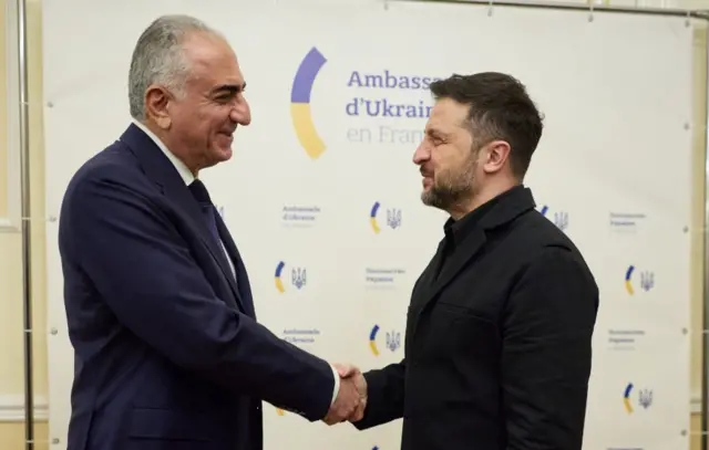 شاهزاده رضا پهلوی و ولودیمیر زلنسکی