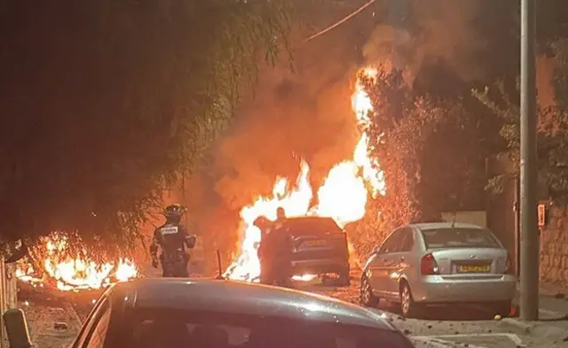 توثيق من موقع الحدث في وسط إسرائيل