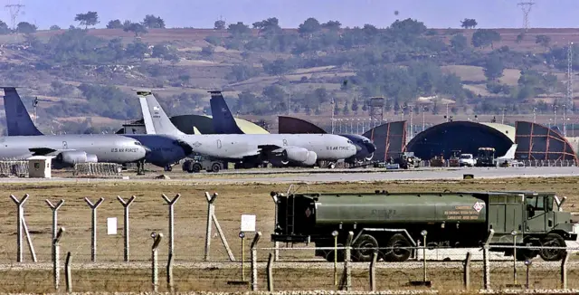 İncirlik Üssü'ndeki ABD uçaklarının arşiv fotoğrafı