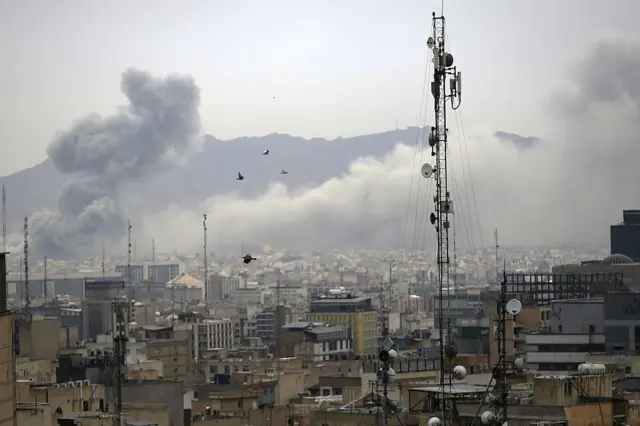 تہران پر نئے حملوں کا آغاز