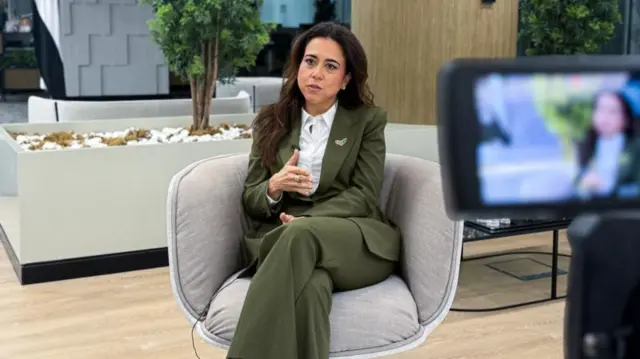وزيرة الدولة الإماراتية، لانا نصيبية.