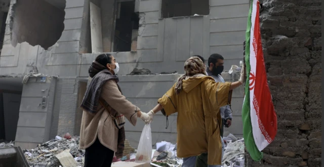 Tahran'da vurulan bir mahalle