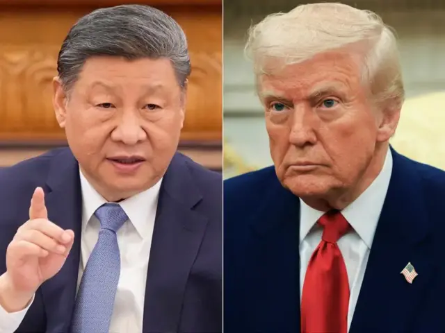 Umukuru w’Ubushinwa Xi Jinping hamwe na mugenzi we wa Amerika Donald Trump