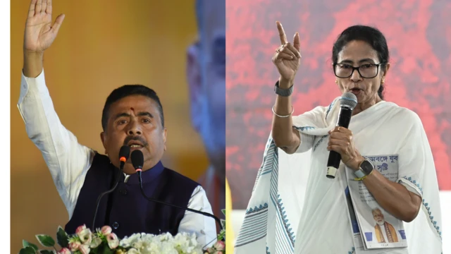 শুভেন্দু অধিকারী ও মমতা ব্যানার্জী