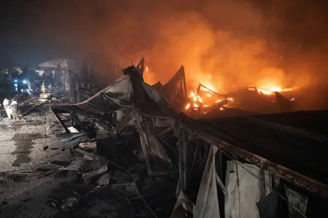 صحنه پس از حمله هوایی پاکستان بر کابل