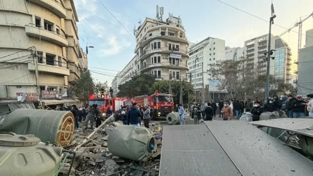 Удар пришелся по центру ливанской столицы