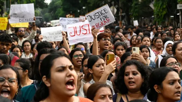 আর জি করের ঘটনা নিয়ে কলকাতায় বিক্ষোভ (ফাইল চিত্র)