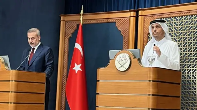 কাতার ও তুরস্কের পক্ষ থেকে যৌথ সংবাদ সম্মেলন
