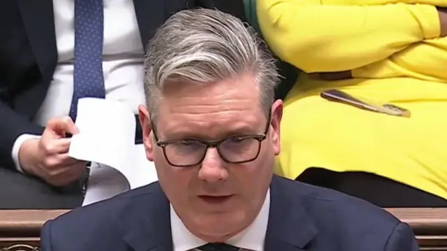 Keir Starmer ante el Parlamento británico