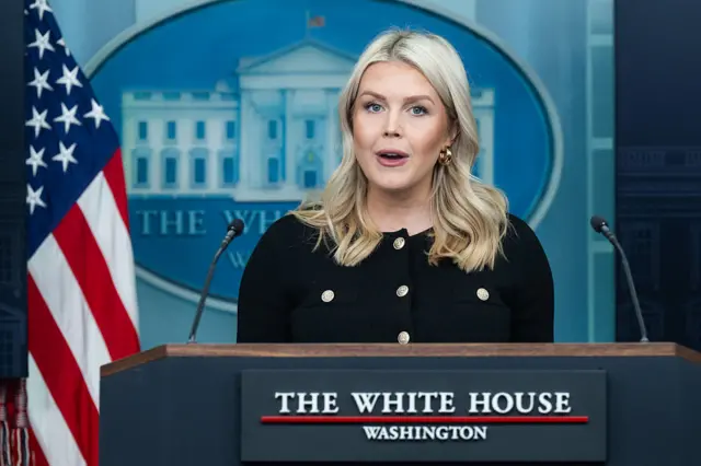 امریکہ میں وائٹ ہاؤس کی ترجمان کیرولین لیویٹ