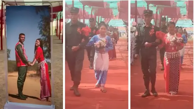 ပြီးခဲ့တဲ့တစ်ပတ်တုန်းက တန့်ယန်းမြို့မှာပြုလုပ်ခဲ့တဲ့ ဝတပ်ဖွဲ့တွေရဲ့ စုပေါင်း မင်္ဂလာပွဲ