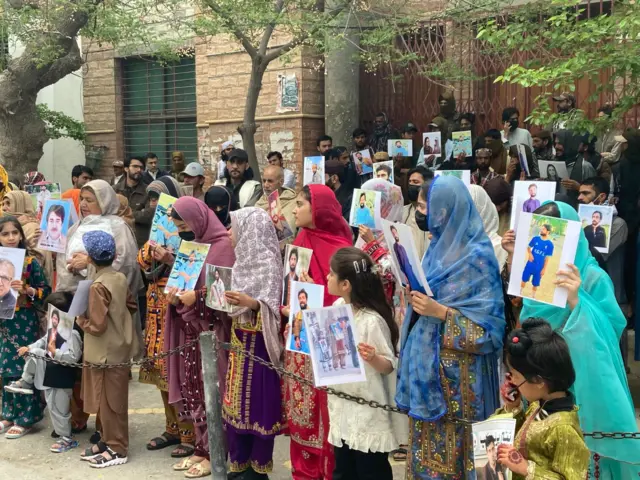 کوئٹہ میں لاپتہ افراد  کی بازیابی کے لیے احتجاج