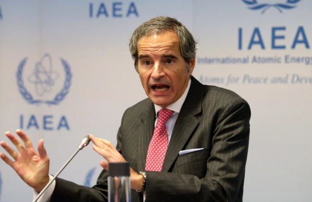 ዓለም አቀፉ የአቶሚክ ኤነርጂ ኤጀንሲ ዋና ዳይሬክተር ራፋኤል ግሮሲ