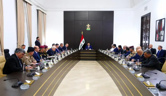 جانب من اجتماع للمجلس الوزاري للأمن الوطني العراقي