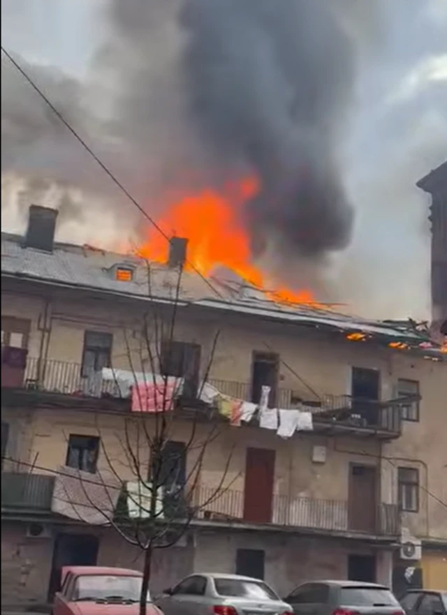последствия атаки в центре Львова
