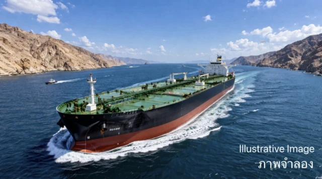 ထိုင်းရေနံစိမ်းတင် သင်္ဘော သရုပ်ပြပုံ