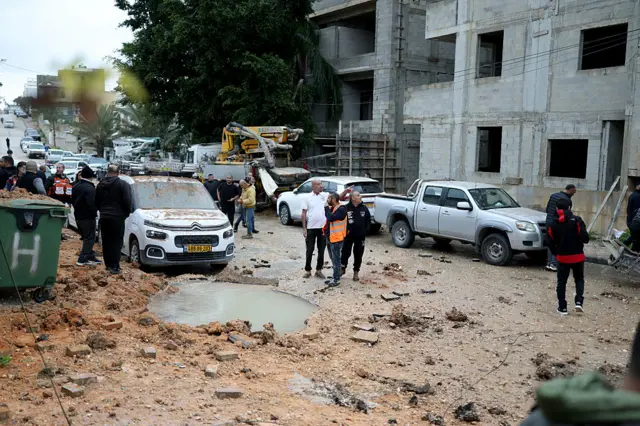 မတ်လ ၂၆ ရက် အီရန်တိုက်ခိုက်မှုအပြီး အစ္စရေးနိုင်ငံအလယ်ပိုင်း၊ ကာဖာ ကာစင်းမြို့ မြင်ကွင်း