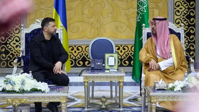 زلنسکی در دیدار با یک مقام عربستانی