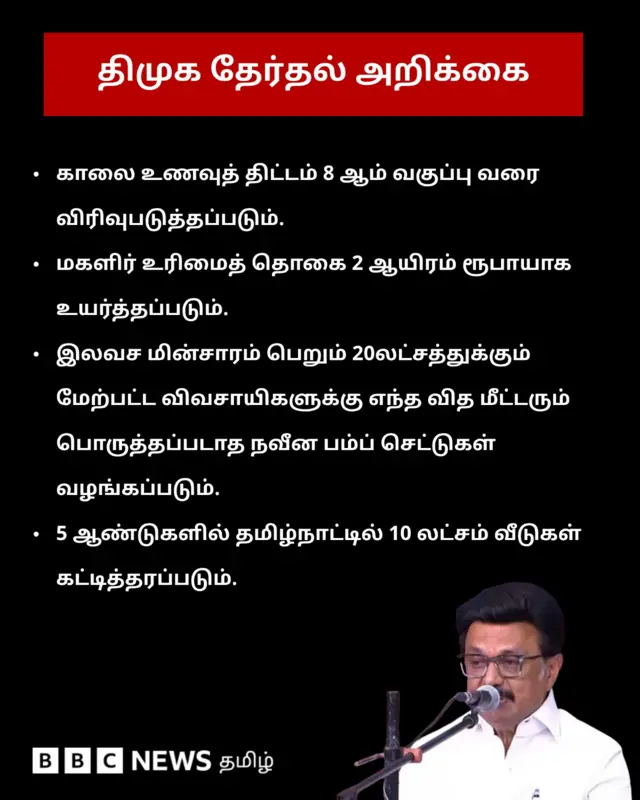 திமுக தேர்தல் அறிக்கை